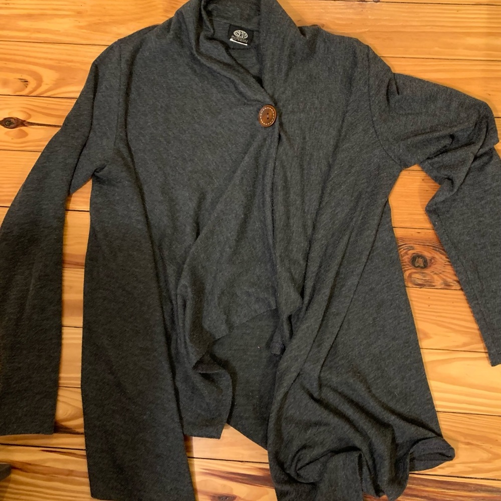 Bobeau Gray Lightweight Sweater/Sweatshirt